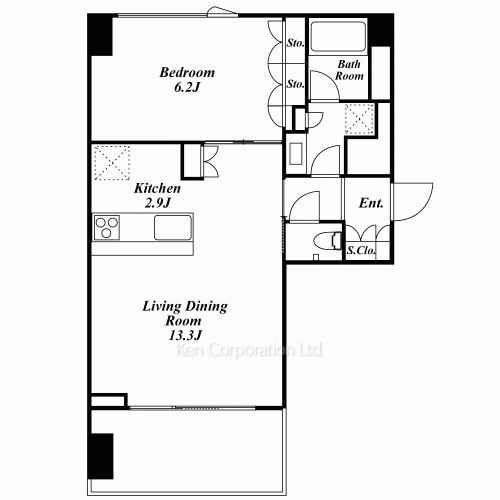 パークフラッツ新宿イーストサイドの写真 間取り