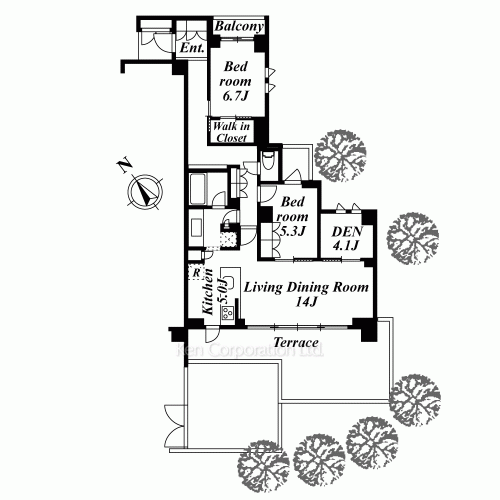 ザ・パークハウス大崎の写真 間取り