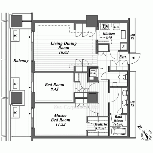 アークヒルズ仙石山レジデンスの写真 間取り