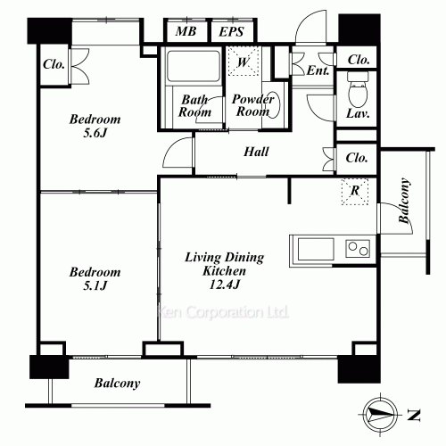 レジディア新宿イーストⅡの写真 間取り