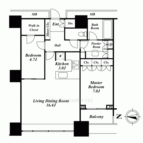 高輪ザ・レジデンスの写真 間取り
