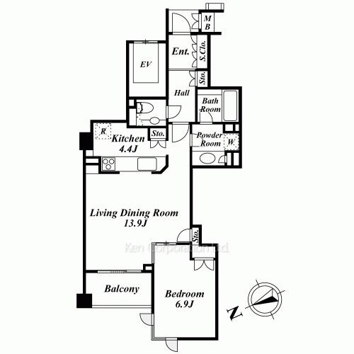 パークハウス四谷見附の写真 間取り