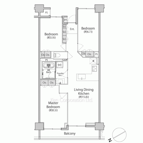 西麻布BLESSの写真 間取り