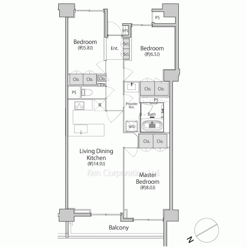 西麻布BLESSの写真 間取り