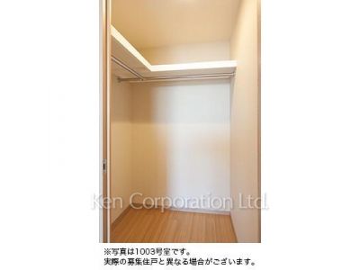 ザ・神宮前レジデンスの写真 クローゼット等 ※写真・画像は実際と異なる場合がございます。部屋写真は同一タイプのものです。（ただし、画像中にタイプ名の記載がある場合はその記載内容を優先します。）