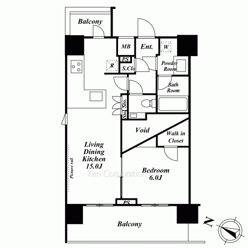 パークハビオ恵比寿の写真 間取り