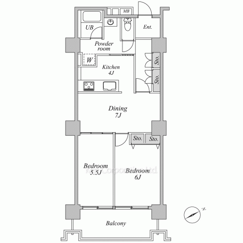 六本木ビュータワーの写真 間取り