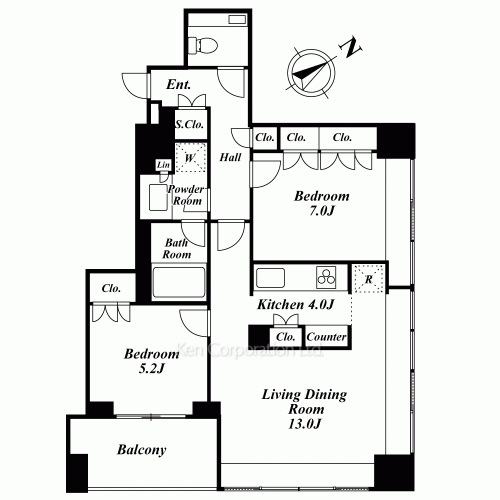 グランスイート麻布台ヒルトップタワーの写真 間取り