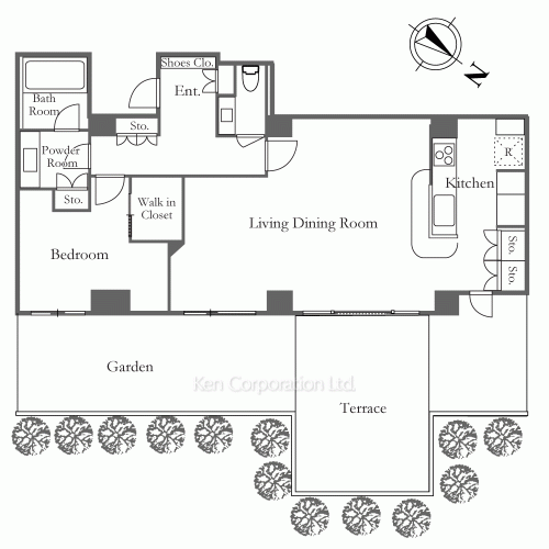ディアナガーデン代官山の写真 間取り