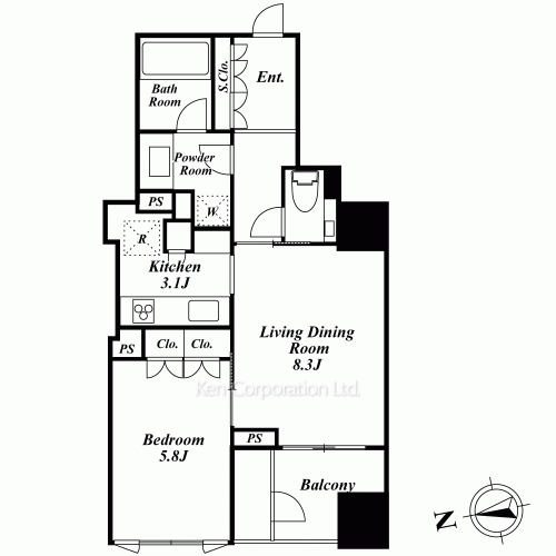 ザ・パークハウス西麻布レジデンスの写真 間取り