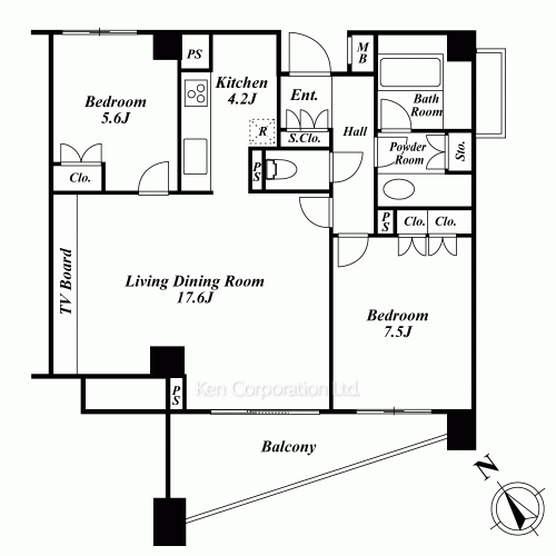 グランドメゾン中目黒THECLASSの写真 間取り