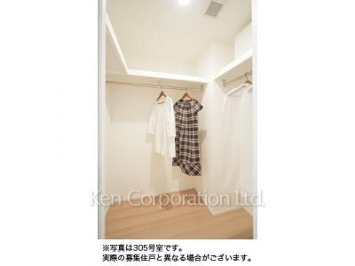 クローゼット等 ※写真・画像は実際と異なる場合がございます。部屋写真は同一タイプのものです。（ただし、画像中にタイプ名の記載がある場合はその記載内容を優先します。）
