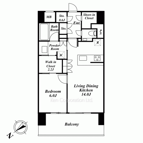 ザ・パークハウス愛宕虎ノ門の写真 間取り