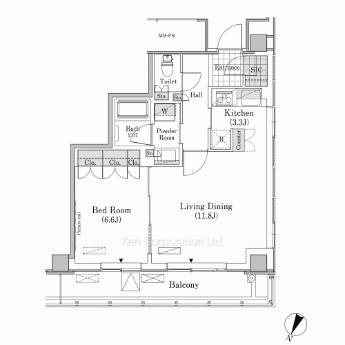 メルクマール京王笹塚レジデンスの写真 間取り