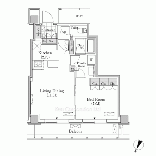 メルクマール京王笹塚レジデンスの写真 間取り