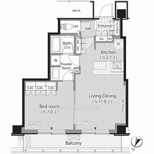 メルクマール京王笹塚レジデンスの写真 間取り