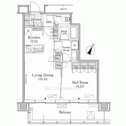 メルクマール京王笹塚レジデンスの写真 間取り