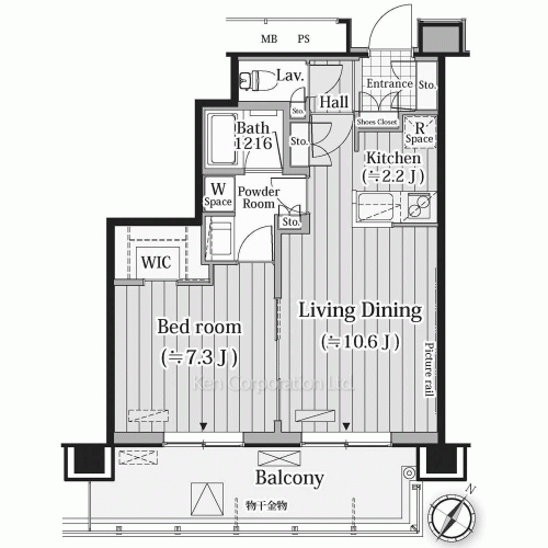 メルクマール京王笹塚レジデンスの写真 間取り