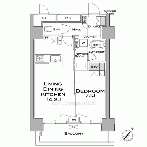 MFPRコート武蔵小山の写真 間取り
