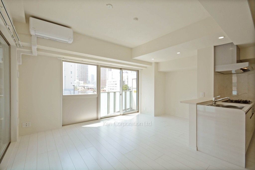 パークフラッツ芝浦の写真 居室（LDなど） ※3階の同じ間取タイプを撮影。仕様が異なることがあります。