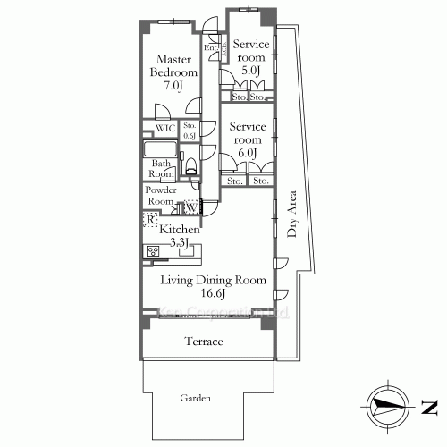 マジェスティハウス新宿御苑パークナードの写真 間取り