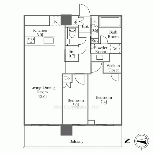 グランドメゾン白金の杜ザ・タワーの写真 間取り