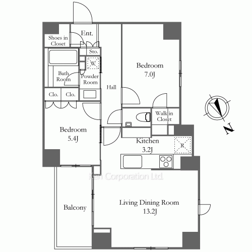 オープンレジデンシア南青山の写真 間取り