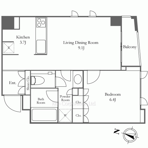 KDXレジデンス恵比寿の写真 間取り