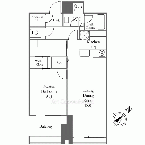 ラ・トゥール新宿ガーデンの写真 間取り