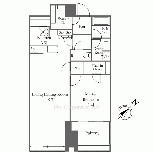 ラ・トゥール新宿ガーデンの写真 間取り