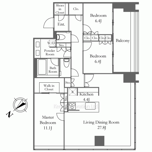 ラ・トゥール新宿ガーデンの写真 間取り