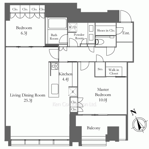 ラ・トゥール新宿ガーデンの写真 間取り