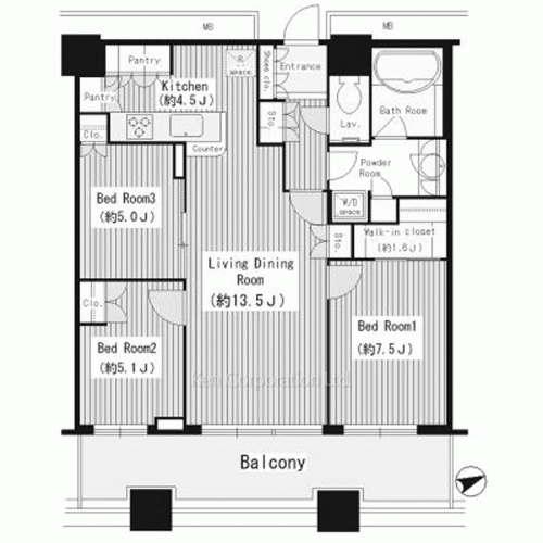 芝浦アイランド ケープタワーの写真 間取り