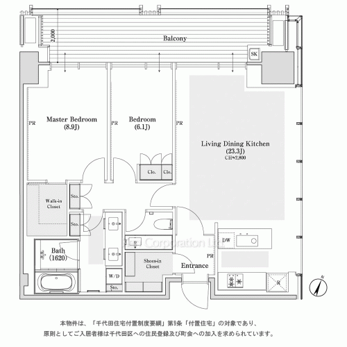 東京ガーデンテラス紀尾井町 紀尾井レジデンスの写真 間取り