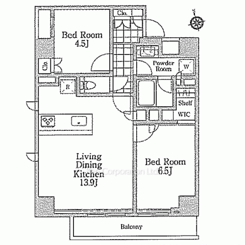 レジディア目黒Ⅳの写真 間取り