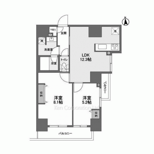 エムレジデンス渋谷神泉の写真 間取り