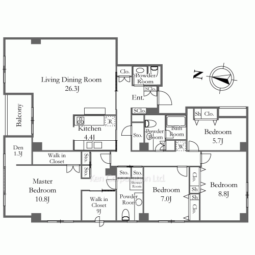 ホーマットカメリアの写真 間取り