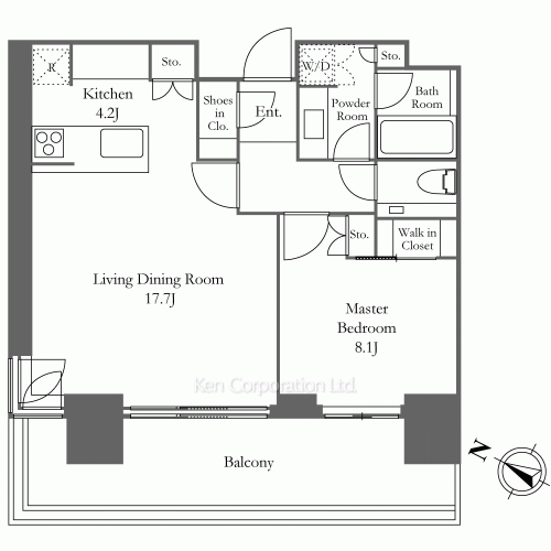 六本木グランドタワーレジデンスの写真 間取り