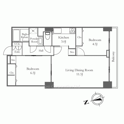 リバーシティ21新川の写真 間取り