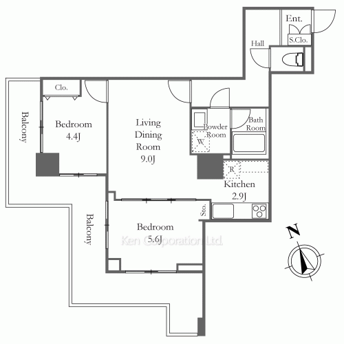 リバーシティ21新川の写真 間取り