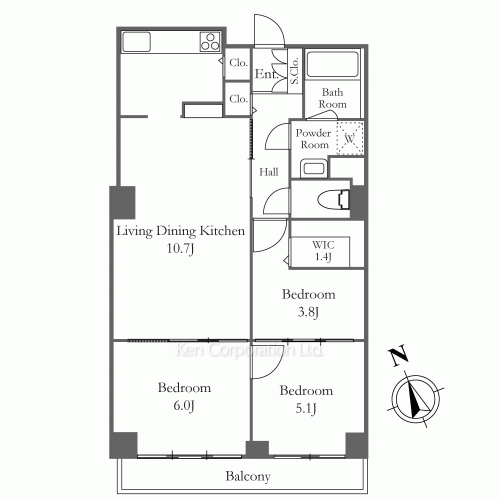 リバーシティ21新川の写真 間取り
