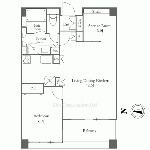 リバーシティ21イーストタワーズⅡの写真 間取り