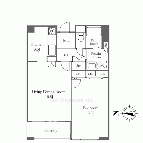 リバーシティ21イーストタワーズⅡの写真 間取り