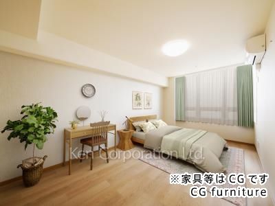 マスターベッドルーム　※家具等はＣＧです