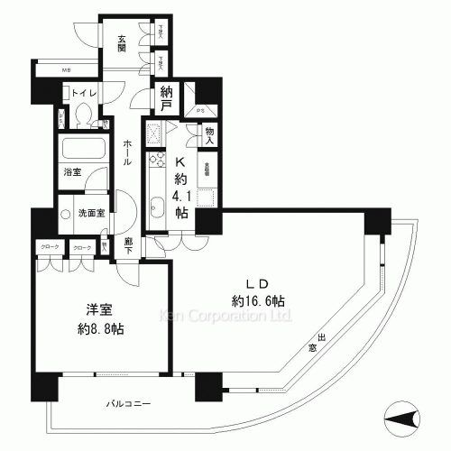 リバーポイントタワーの写真 間取り