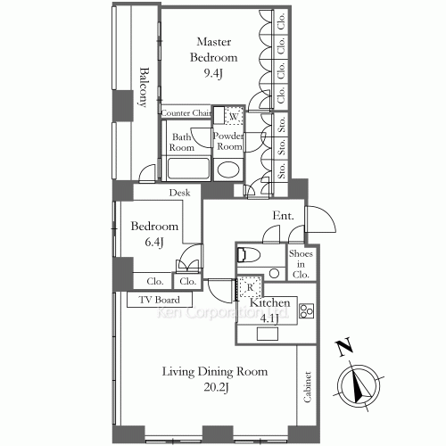 虎ノ門タワーズ レジデンスの写真 間取り