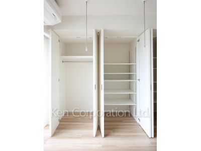 渋谷キャスト アパートメントの写真 クローゼット ※16階の同じ間取タイプを撮影。仕様が異なることがあります。