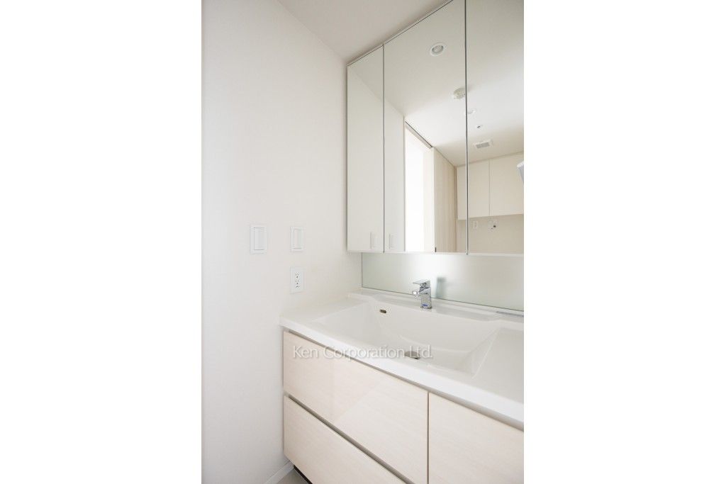 渋谷キャスト アパートメントの写真 パウダールーム ※16階の同じ間取タイプを撮影。仕様が異なることがあります。