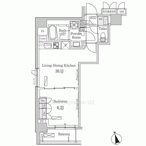 パークアクシス日本橋兜町の写真 間取り