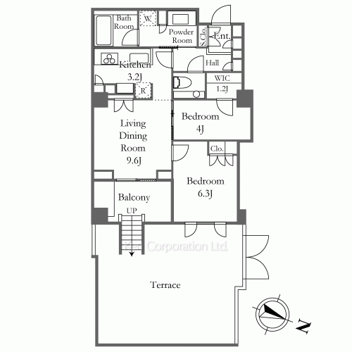 グランスイート広尾の写真 間取り